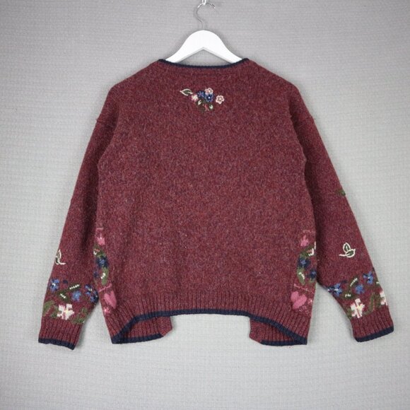 Vintage Northern Reflections Embroidered Flower Cardigan - Picture 2 of 5